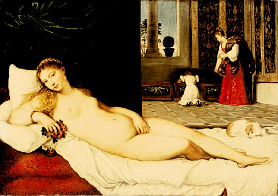 Venus von Urbino (nach Tizian) von Franz von Lenbach, 1866. Foto: Bayer. Staatsgemäldesammlungen-Sammlung Schack Galerie München