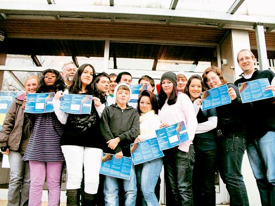 Die Schüler der Klasse 9a nahmen an dem Gewaltpräventionsprojekt »Schritte gegen Tritte« teil. Foto: Privat