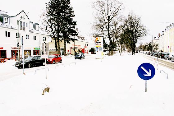 Ausgehend vom Mangfallplatz und bis zur Tegelbergstraße soll ein durchgängiger Radweg in beide Richtungen die Verkehrssituation entspannen. Foto: HH