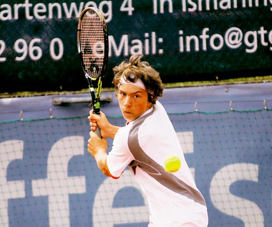 Zweimal Vize: Marko Krickovic spielte tolles Tennis bei den deutschen Meisterschaften, doch seinem ersten Titel stand zweimal sein künftiger Teamkamerad Kevin Krawietz entgegen.	Foto: ba