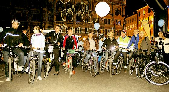 Tausende Münchner beteiligten sich am großen Radlwochenende. 		Foto: LHM