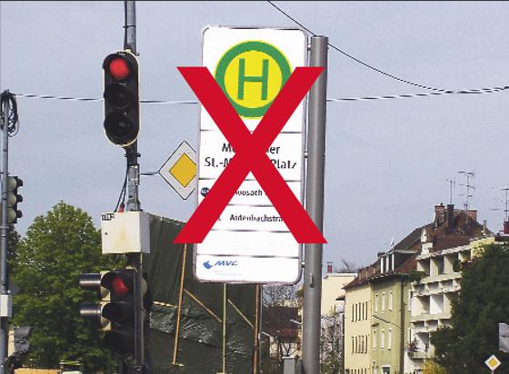 Gravierende Veränderungen im Moosacher Busverkehr. Unter anderem wird  die provisorische Haltestelle auf der Pelkovenstraße verschwinden.	Foto: sd