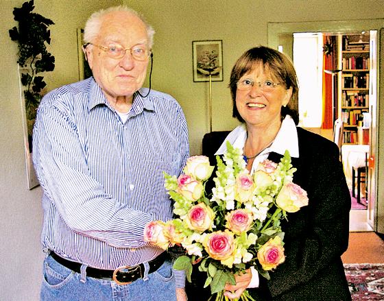 Dem Jubilar Franz Dietl gratulierte Adelheid Dietz-Will diese Woche zum 80. Geburtstag.	Foto: Privat