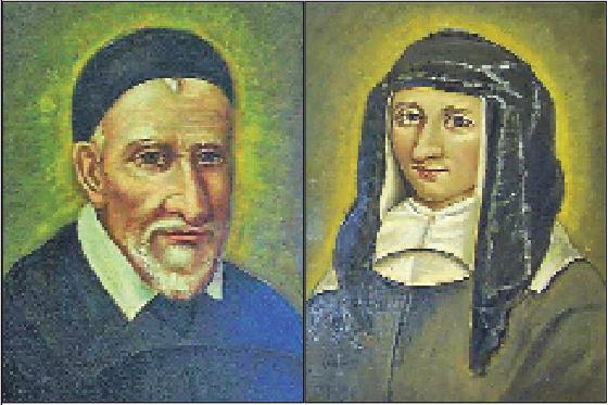 Die beiden Ordensgründer Vinzenz von Paul (li.) und Luise von Marillac.	Abb.: VA