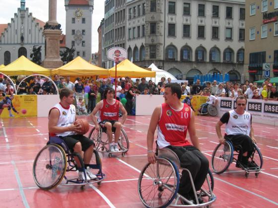Bei integrativen Sportfest zeigen Behinderte, was sie sportlich so drauf haben. Foto: VA